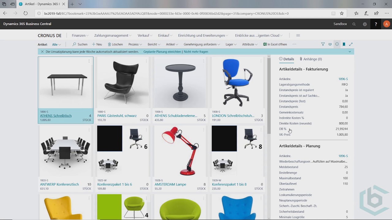 Bestellvorschläge nutzen