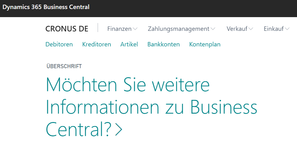 Was ist Microsoft Business Central?